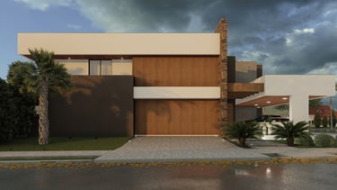 fachada contemporanea sobrado de esquina