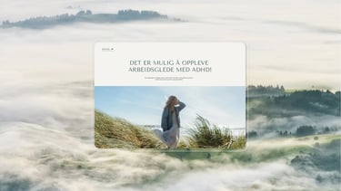 Visuell identitets eksempel – ADHD Arbeidsglede for nettside