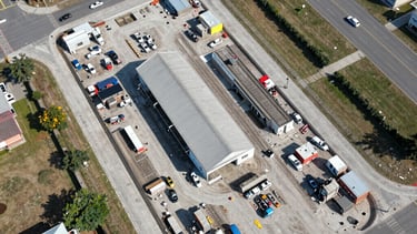 low angle view photography of a gray building
