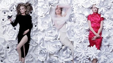 Elizabeth Lotz (Liz Lotz) art director fashion prop design artist paper flower installation model backdrop design