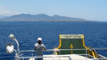 Sailing & Crossing Bali Strait With Ferry