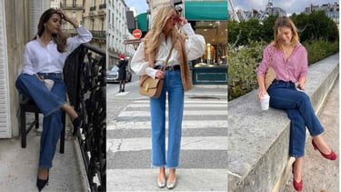 CALÇA JEANS RETA