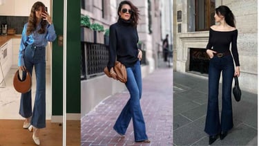 CALÇA JEANS FLARE