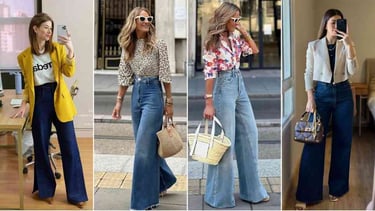 CALÇA JEANS WIDE LEG