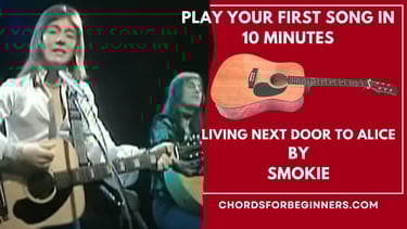 Guitar chords: "Living next door to Alice" by Smokie