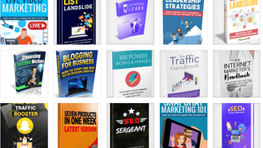 College image of various digital books