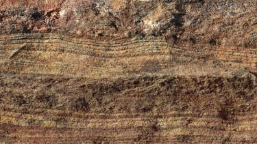 Image de strates sédimentaires