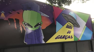 Painel de Jonathan Cabral na Calçada da Cultura, Barra do Garças.