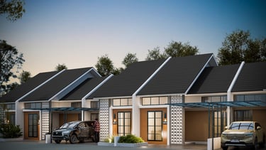 Rumah tipe Andara Luxury Maharupa Village desain modern minimalis di Medan