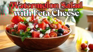 Watermelon Salad with Feta Cheese