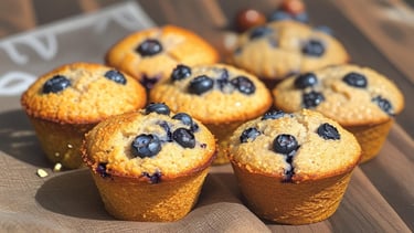 Gluten Free Blueberry Oat Muffins