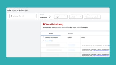 ad prieview and diagnosis tool