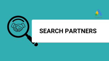 a banner with a logo and a google search partners title and a google ads logo