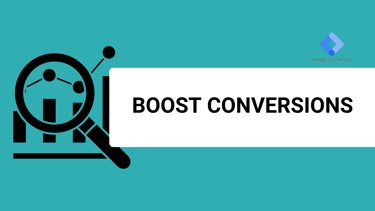 a banner that says boost conversions with a google tag manager logo
