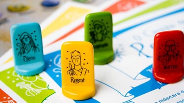 Pieces of the Hero´s Game, a boardgame inspired in Hero´s journey by Joseph Campbell