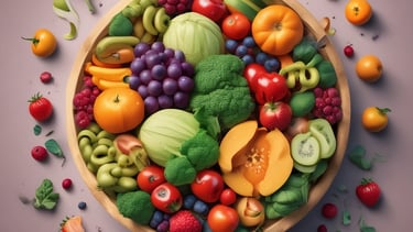 healthy bowl of fruits and vegetables as recommended