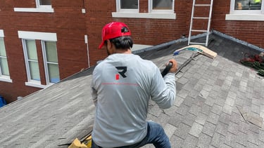 Redeemed Roofing Professional Working