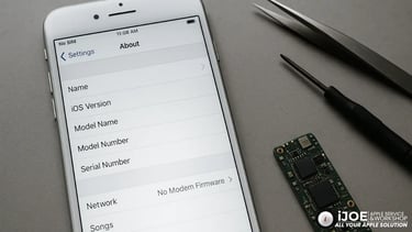 iPhone 8 Plus Modem Firmware Not Showing