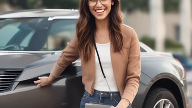 a magnifying glass sitting on top of a piece of paper