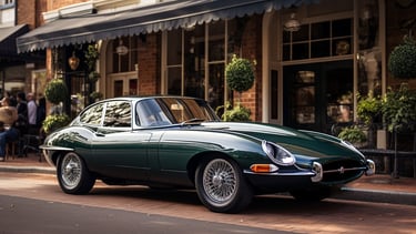 Jaguar E-Type V12 manual hardtop in British Racing Green