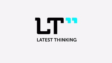a logo for "latest thinking" company