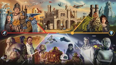 Ligne temporelle d'un univers de Fantasy