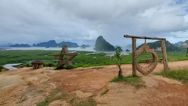thailand phang nga bay samet nangshe viewpoint sunrise