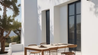 Modern office desk with laptop and property documents in Berlin apartment