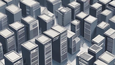 A graphic showing AI technology in action.