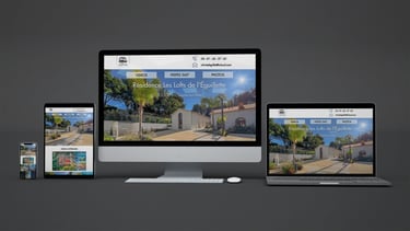 Site de vente sur plan 3D affichant une conception architecturale moderne
