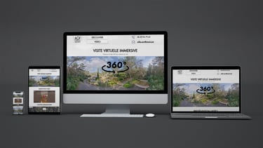 Interface digitale présentant une architecture contemporaine VEFA