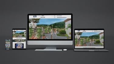 Interface utilisateur d’un site de vente 3D sur plan accessible sur tous devices
