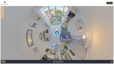 La visite virtuelle 360° d'un appartement à Cavalaire-sur-Mer