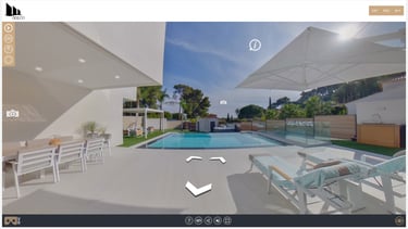 La visite virtuelle d'une maison d'architecte à Carqueiranne
