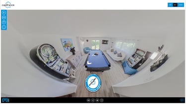 Offrez-vous un service de photo et d'images 360 à Toulon pour une villa à vendre à Cuers.
