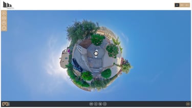 Une visite virtuelle d'une maison dans les hauteurs de Toulon