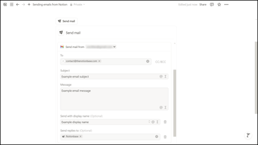 Notion Email Details