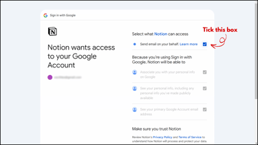 Notion Gmail Access Request