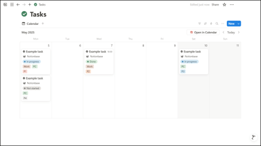Notion Weekly Calendar View