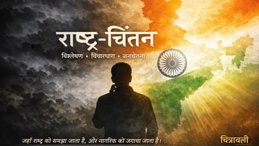 भारतीय तिरंगा मानचित्र के सामने चिंतन करता नागरिक, राष्ट्र चेतना और जनजागरण का प्रतीक – चित्रावली DeshDharti360