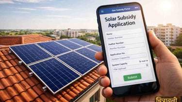 सोलर सब्सिडी आवेदन प्रक्रिया