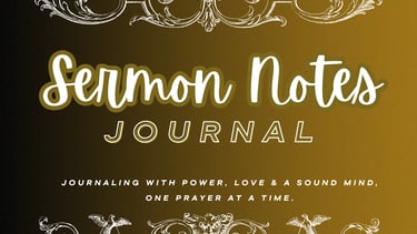 Sermon Notes Journal