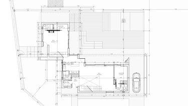 Moradia em Vila Alegre. Projeto de Arquitetura. Planta do Piso 0.