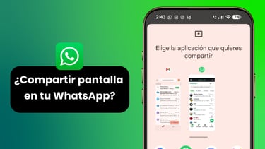 Compartir pantalla en WhatsApp.