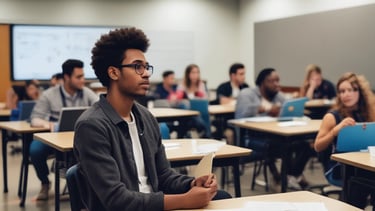 A flyer titled 'College 101' outlines an event about college planning, featuring icons for exploration, application, funding, and going to college. It includes details of a free online event occurring from September 20-23, 2021, from 6:00 to 7:30 PM ET, and lists several partner organizations at the bottom.