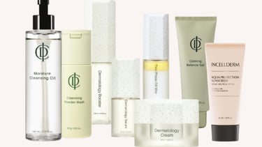 Línea completa de productos skincare coreanos Riman incluyendo limpiadores, serums, cremas y protect