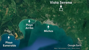 Photo satellite Miches Playa Esmeralda