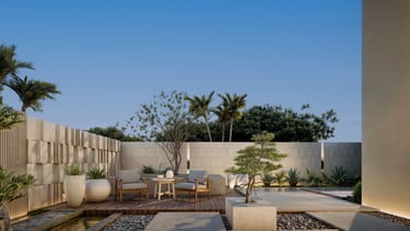 Luxury landscape design in Yas Island Abu Dhabi