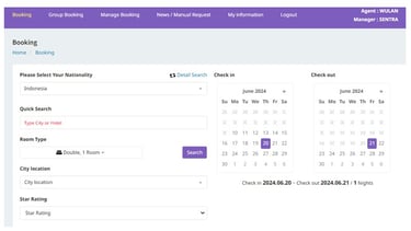 panel pencarian hotel