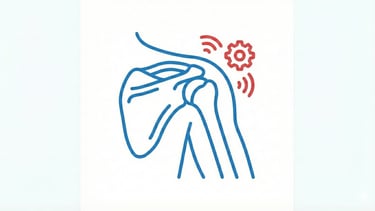 a picture depicting clicking shoulder